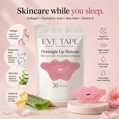 EVE TAPE Hydrating Mouth Tape in white, designed for comfortable mouth sealing during sleep or rest.